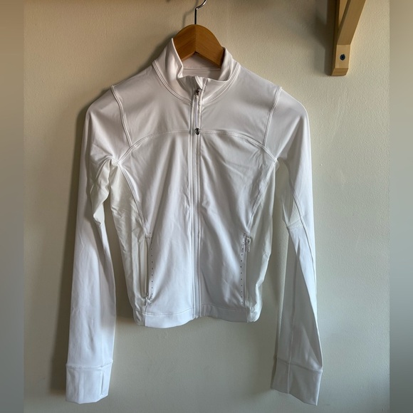 lululemon athletica Tops - Lululemon Lightweight UV Protection Run Jacket – White, Size 4 (New!)